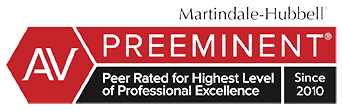 Martindale-Hubbell AV Preeminent Peer Rated for Highest Level of Professional Excellence Since 2010